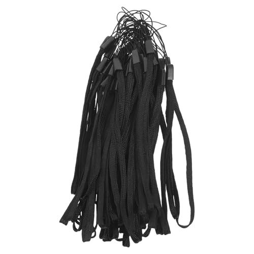 OSALADI Phone Lanyard 50pcs Camera Lanyard Wristlet Hand- Phone Strap for Wallet Keychain Camera Handbag Earphone Phone Accessories Black