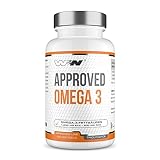 Capsule Omega 3 ad alto dosaggio - Il WFN Approved Omega 3 contiene olio di pesce premium altamente concentrato in forma di trigliceridi. Con un contenuto di omega-3 del 75%, ogni capsula è 3 volte più potente dell'olio di pesce convenzionale.