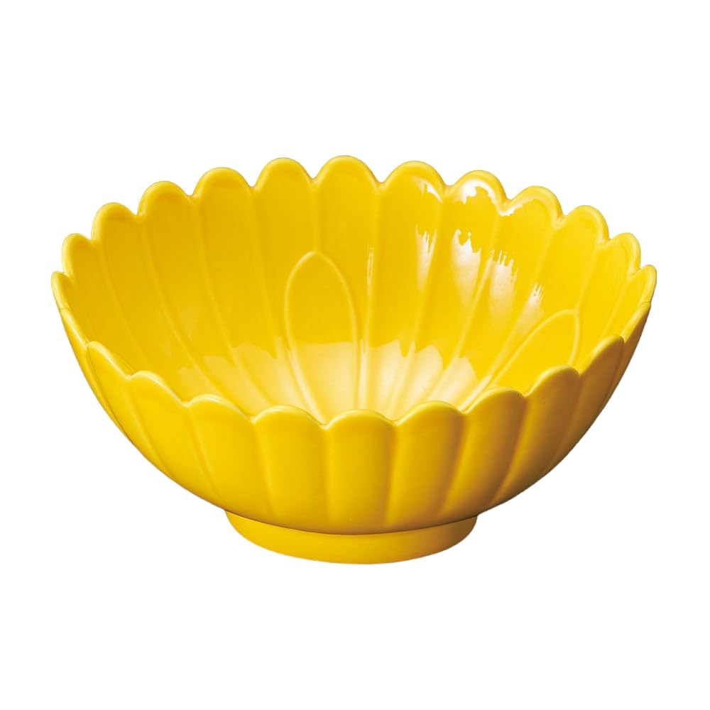 Amazon.co.jp: 黄交趾菊型小鉢（有田焼）[13×11×6.5cm] | 和食器