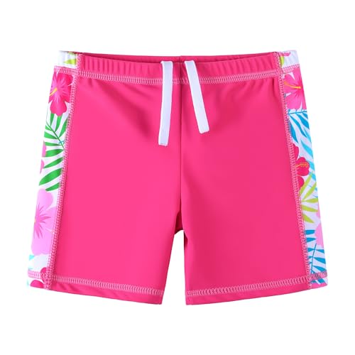 Image of Girls Two Piece Swimsuit Floral UPF 50+ Rash Guard Set Kids Beach Swimwear