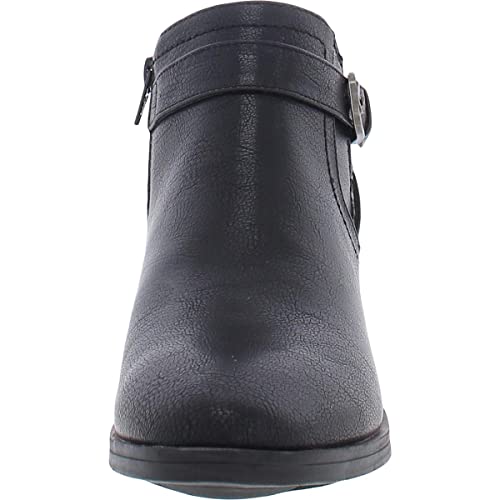 Baretraps Womens Maci Faux Leather Booties Ankle Boots Black 10 Medium (B,M) #TOP2