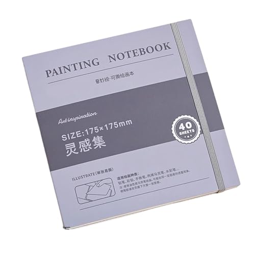 Práctico cuaderno de dibujo de papel grueso que se puede rasgar, pequeño libro de acuarela, cuaderno de suministros de arte