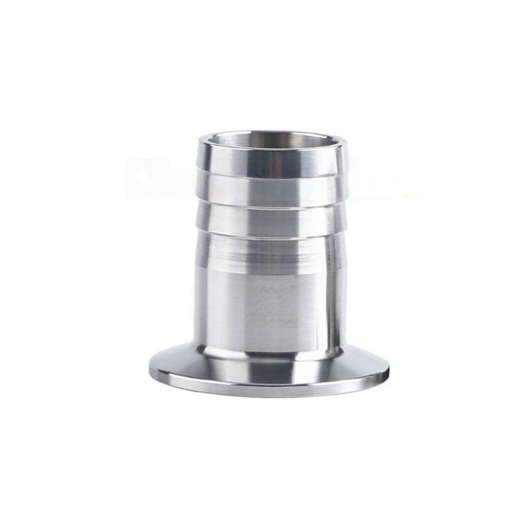 Conector de púas for manguera sanitaria de acero inoxidable 304 - Virola de triple abrazadera, resistente a los rayos U-V, alta presión, reutilizable, dispositivo compacto(63mm x 77.5mm)