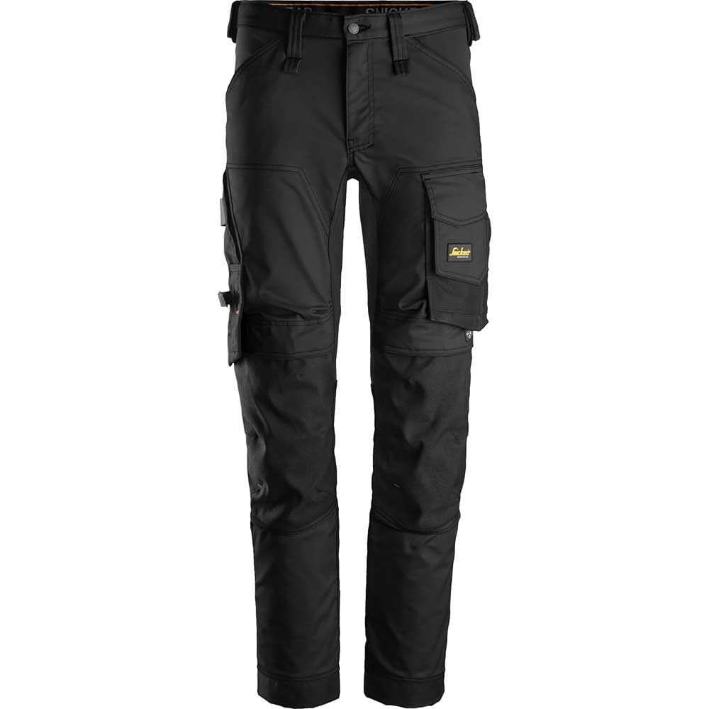 Snickers Workwear AllroundWork 6341 Arbeitshose – Schwarz, Größe 48