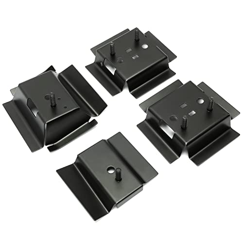 ALMULOO Seat Brackets Set of 4 Black Compatible with 1978-1988 GM G-Body Vehicles Steel by ALMULOO - Image 3