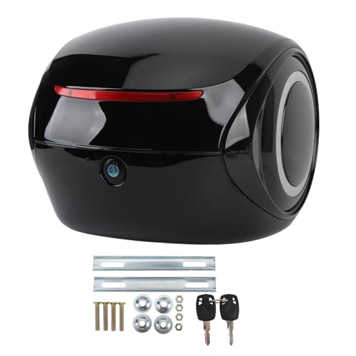 SUNGOOYUE Top Case 32L ABS Top Box with Removable Lining, Universal Fit for Scooter Electric Bike, Durable Storage Carrier with Passenger Backrest (Black) by SUNGOOYUE - Image 5