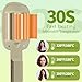Waver Curling Iron, Beach Curling Wand, Ionic Hair Curler Tool with Ceramic 3 Barrel for All Hair Types, Anti-Scald Protection, Adjustable Time & Temps for Effortless, Long-Lasting Waves