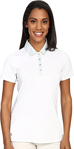 adidas Golf Women's Essentials Sport Mesh Print Polo Shirt