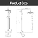 SS304 Outdoor Shower Kit - Brushed Nickel, High Pressure Shower Head with Handheld, Complete Shower System