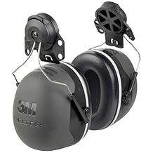 3M X5P3E Peltor Black Model X5P3E/37279AAD Cap Mount Hearing Conservation Earmuffs, English, 14.573 fl. oz., Plastic, 4.6" x 8.2" x 6.7"