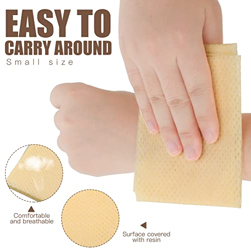 Moukeren 10 Pcs Tacky Towel For Tennis Grip Enhancer For Hands Reusable Sticky Towel For Golf Softball, Baseball Basketball Football, Yellow #TOP2