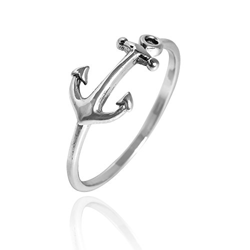 Aeravida Nautical Anchor Of Hope Band .925 Sterling Silver Ring | Unisex Rings Silver | 925 Sterling Silver Anchor Rings | Hope Rings | Comfort Fit Usa Sizes 6-11 #TOP1
