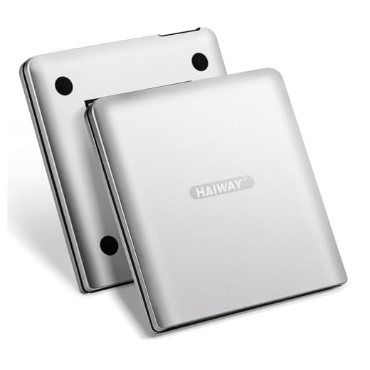 Haiway Aluminum External Blu Ray Drive, Support 25G Disc Read/Write Bluray Drives, USB 3.0 and Type-C Portable 3D Blu-Ray BD DVD CD Burner for Laptop PC Compatible with Mac OS Windows XP/7/8/10/11
