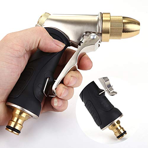 Ajcoflt Pistola de cobre puro de alta pressão Ferramenta de limpeza de pistola de água para lavagem