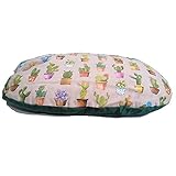 Alta calidad Global Colchoneta Ovalada Alvero  Cama de Perros con Estampado Cactus  Colchoneta para Mascotas 90 cms
