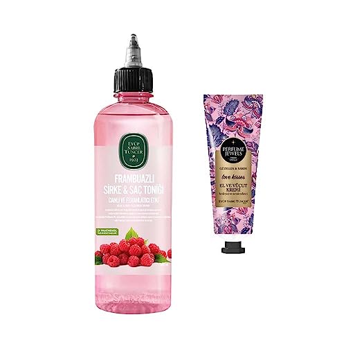 Frambuazlı Sirke & Saç Toniği 500 ml ve Perfume Jewels Love Kisses El Kremi 50 ML