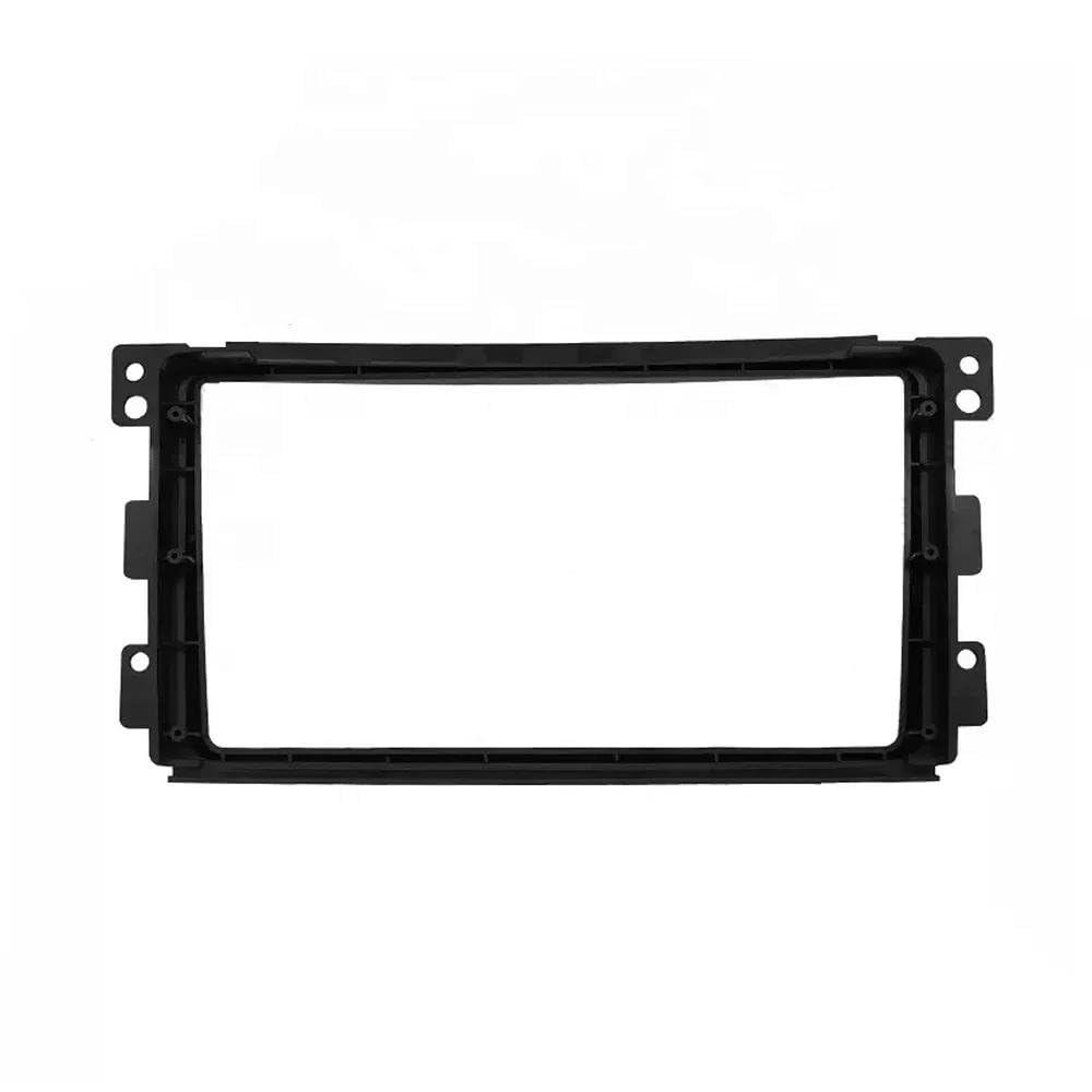 Façade de Voiture avec Cadre pour autoradio 9 Pouces, pour Lecteur stéréo 2 DIN, pour Compatible -Benz, pour Smart et W451 (2005-2010) (Cadre avec câble).