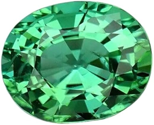 DaneGems 6.25 Carat 6.50 Ratti Beautiful Eye Catching Green Tourmaline Gemstone Genuine Green Rashi Ratna For Unisex By IG...
