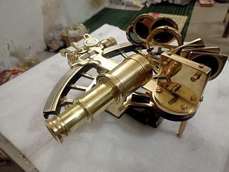 Miniatura 2 de Sextant Vintage Trabajo Coleccionable Astrolabe RéplicaVintage Hecho a Mano Coleccionable Regalo