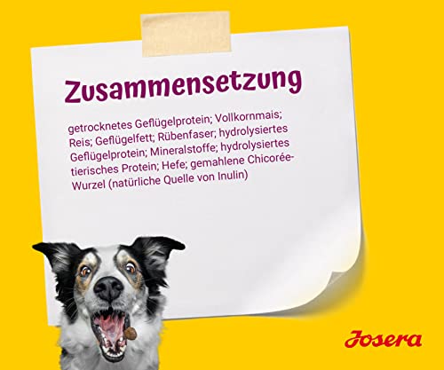 JOSERA Miniwell (1 x 15 kg) | Adult Mini | Premium Trockenfutter für ausgewachsene Hunde Kleiner Rassen | Geflügel & Reis | Kleine Kroketten | extraverträglich | weizenfrei | Hundefutter | 1er Pack