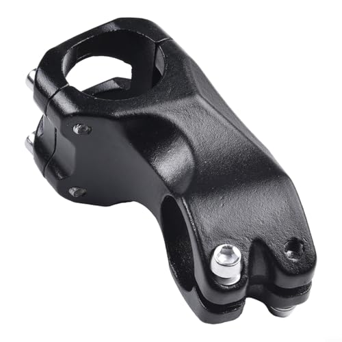 Jonikuper Attacco manubrio da 31,8 mm, lunghezza 60 mm/80 mm, salita di 17°, in lega di alluminio, AL6061, per forcella da 28,6 mm, per mountain bike, pezzo di ricambio nero (60 mm)