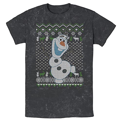 T-shirt Disney Olaf Homme blanc col rond vêtement coton été