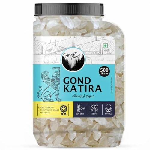 Image of Forest Found Pure Gond Katira (500g) Natural Tragacanth Gum | High Cooling Properties for Summer Drinks