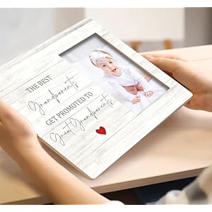 SRADMO Picture Frame New Great Grandparents Gift, Great Grandparents Baby Announcement Gifts, 10x8 Inch Tabletop Photo Frame, Promoted to Great Grandparents Picture Frame SRADMO Picture Frame New Great Grandparents Gift Great Grandparents Baby Announcement Gifts 10×8 Inch Tabletop Photo Frame Promoted to Great Grandparents Picture Frame