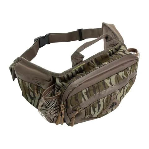 North Mountain Gear Camouflage Fanny Pack Lightweight Waterproof Military Hunting Climbing Camping Accessories (Mossy Oak Bottomland) Cover
