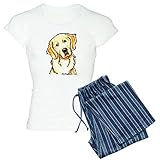 CafePress Golden Retriever Portrait Women's Light Pajamas Womens Novelty Cotton Pajama Set,...