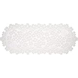 Heritage Lace Dogwood 14 inches x 33 inches Runner, Ecru