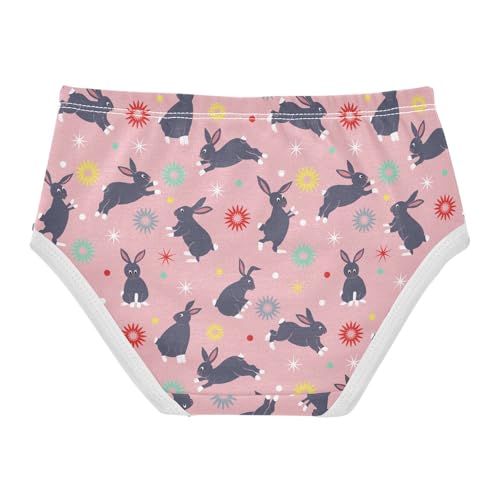 Girls' Underwear Bunny Cotton Stretch Comfort Toddler Panties2