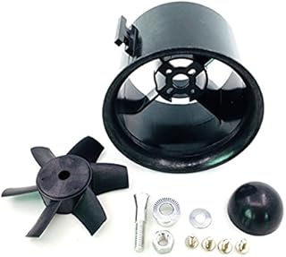 JFtech 6-Blade 70mm Ducted Fan Unit Propeller Kit Set for RC Ducted Fan EDF Jet Airplane Aircraft