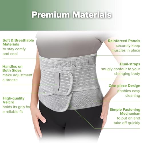 Faja abdominal postparto ajustable para cesárea miniatura 5