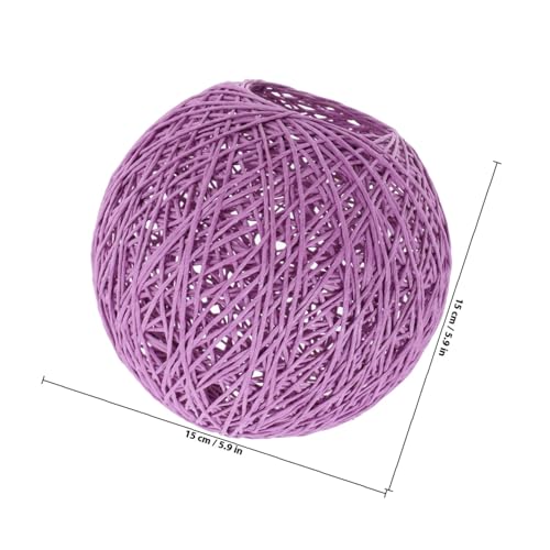 Pantalla creativa de papel resistente y bola púrpura de 15 cm 3