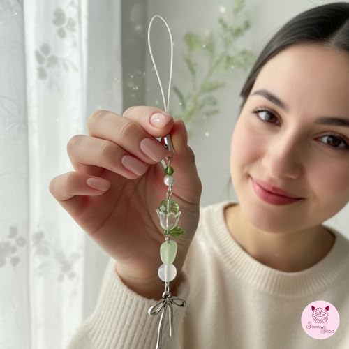 Image of SNOWY SHOP Korean Silver Bow Phone Charm - Cute Heart & Starfish Pendant | Aesthetic Korean Mobile Chain, Bag Hanging & Keychain Jewelry for Girls & Women