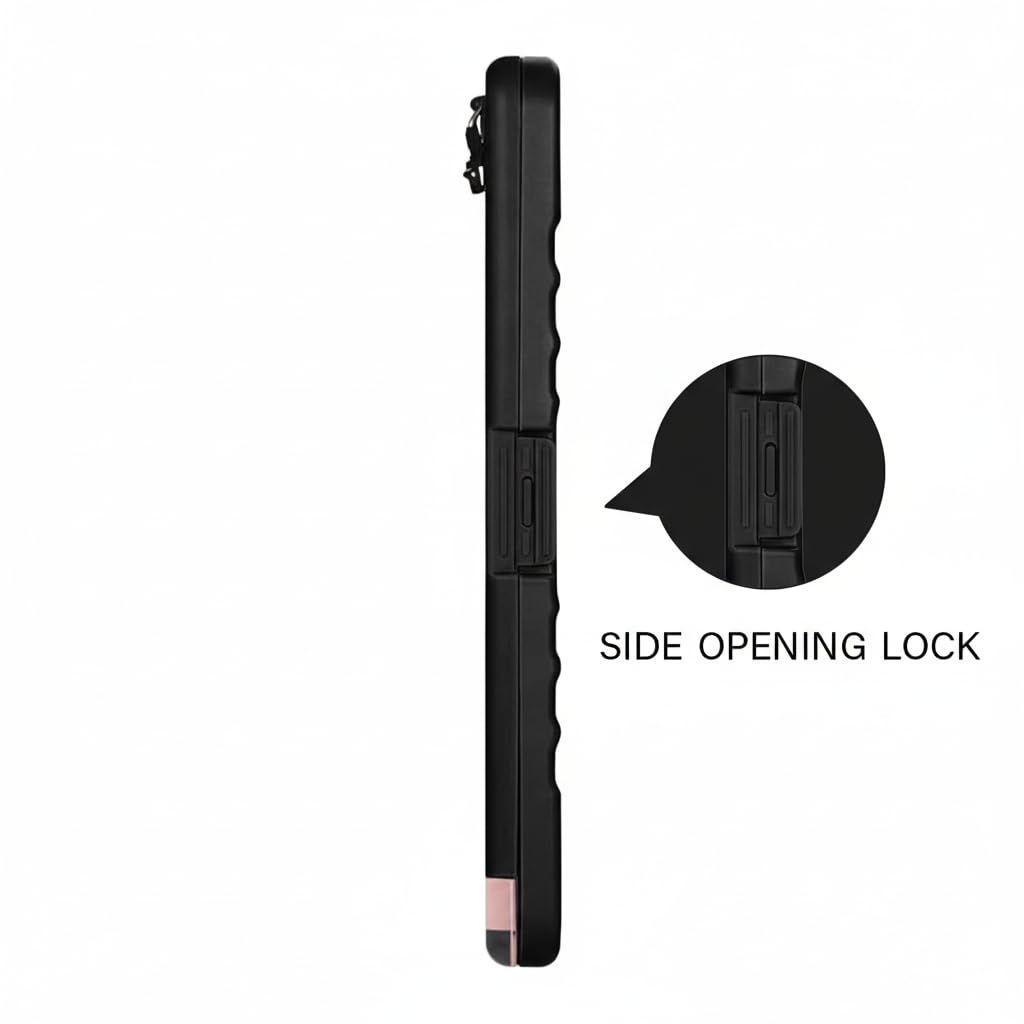 oddpod™ Moto Heavy Duty Clipboard with Side Opening/Clip Pad with Low Profile Clip for Dual Storage of A4 Papers and Pen Holder (Black) 4