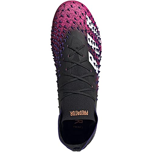 Image of adidas Predator Freak .1 Firm Ground Soccer Shoe Mens, 7.0 M, Core Black /Cloud White /Shock Pink