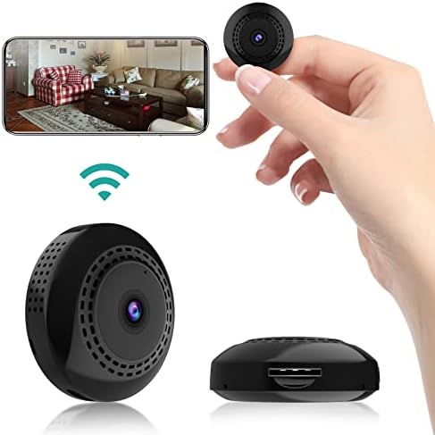 Mini Spy Camera WiFi Wireless Hidden Cameras for Home Security Surveillance with Video 1080P Small Portable Nanny Cam with Phone App, Motion Detection, Night Vision for Indoor Outdoor Small Camera