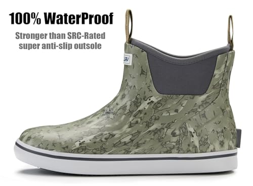 Image of SUREWAY Women's Deck Boots Professional Non-Slip Fishing & Ankle Deck Boot Waterproof Rain Boots