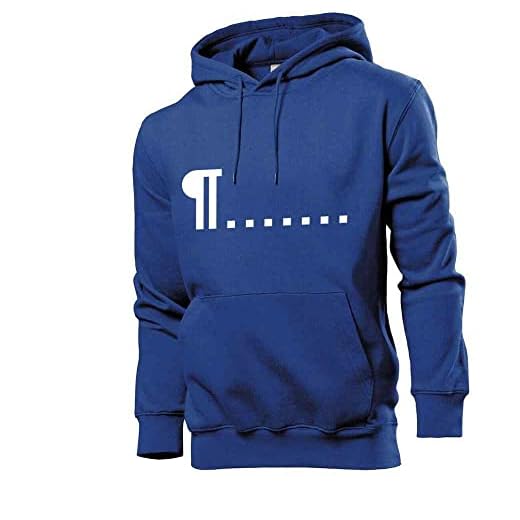 Generisch Ej tryckbara tecken män huvtröja sweatshirt – tröja 84.de, Kungsblå, L