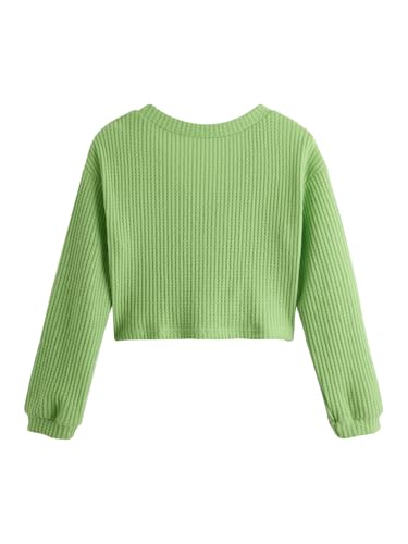 Image of SweatyRocks Women's Long Sleeve Button Front V Neck Soft Cardigan Sweaters