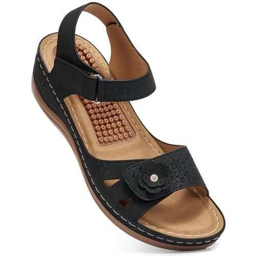 FUDYNMALC Sandals for Women Wedge Shoes: 2026...