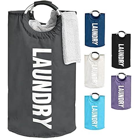 ANSIO Wäschekorb, 82L Wäschesack mit Griffen Cover