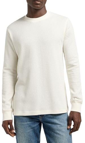 Lee Ls Waffle Tee T-Shirt Homme en maille gaufre à manches longues
