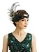 BABEYOND 1920s Flapper Peacock Feather Headband 20s Sequined Showgirl Headpiece (Style-4)