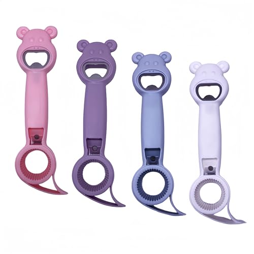 Afiemire 4 in 1 Beer Bottle Opener?4 pieces New Multi Function Can Opener Bottle,Multi Kitchen Tool for Jelly Jars,Wine, Beer and other? etc. Ideal jar openers for weak hands and seniors