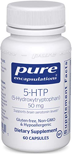 Pure Encapsulations 5-HTP 50 mg | 5-Hydroxytryptophan Supplement for Brain, Sleep, Eating Behavior, Mood, and Serotonin Support* | 60 Capsules