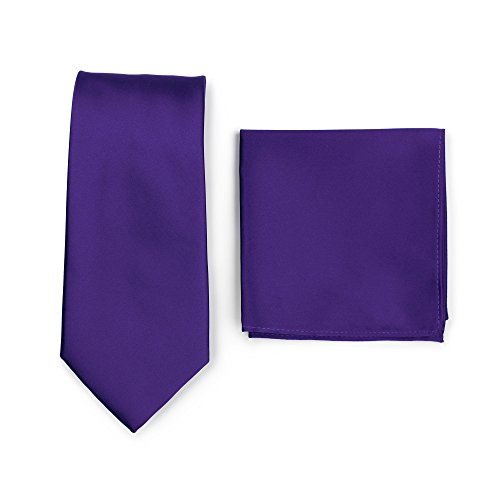 Preisvergleich Produktbild PUCCINI Krawatte + Einstecktuch Einfarbig / Uni in ausgewählten Farben Handarbeit