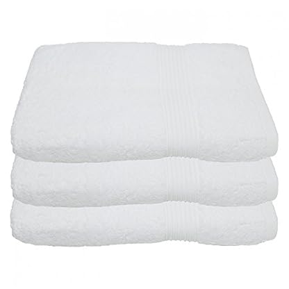 Julie Julsen 3er Pack Duschtuch 29 Farben erhältlich weich und saugstark 500gsm Öko Tex Weiß 70 x 140 cm B-Ware
